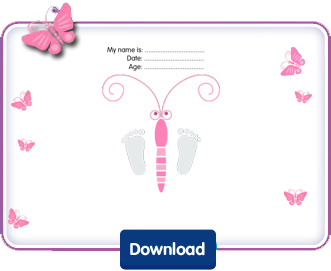 Downloads Butterfly Footprints pink